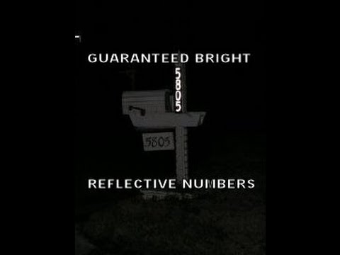 reflective house numbers